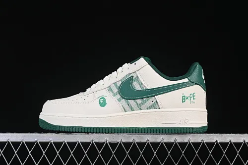 All categories Nk Air Force 1 Air Force series Nk Air Force 1 Low Air Force low top Nike Air Force 1'07 Low BAPE joint milky white mint Air Force 1 low top casual sneakers DK0188-089